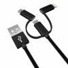 Ally 3in1 2.4a Type-C Micro Usb İphone 5678 Halat Usb Kablo-(5775)