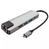 ALLY 5İN1  USB 3.1 Type C To HDMI 2xusb 3.0 RJ45 Ethernet Dönüştürücü Adaptör-(5775)