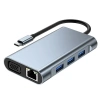 ALLY 7in1 USB 3.0 + HDMI + RJ45 + Type-C HUB Adaptör Çevirici Dock Station-(5775)