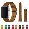 Ally Apple Watch 7-8 45mm 6-5-4 44mm Watch Ultra 49mm Single Coil Deri Kayış Kordon 3-2-1 42mm-(5775)
