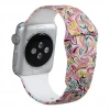 Ally Apple Watch İçin 42mm  Yüksek- Kalite Desenli Silikon Kordon-(5775)