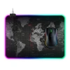 ALLY Dünya Desenli RGB Led Işıklı Oyuncu Mouse Pad 300*250*4MM-(5775)