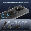 ALLY iPhone 14 Pro Max İçin Magsafe Uyumlu Standlı Manyetik Silikon Kılıf-(5775)