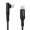 ALLY Type-C to İPhone 20w Lightning Hızlı Şarj Kablosu Oyuncu 90 Derece Kablo-(5775)