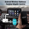 Ally Usb+Type-C Android Kablosuz Carplay Adaptör Çevirici - Youtube Netflix Tiktok Video Yansıtıcı-(5775)