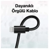 Ally USB-Type C iPhone 20W PD Hızlı Şarj Kablosu 20CM Kısa Kopmaz Halat Kablo-(5775)