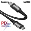 Baseus Cafule series Type-C PD3.1 Gen1 60W(20V/3A) 5Gbps Usb Şarj Kablasu 1metre-(5775)