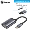 Baseus Enjoyment Series Type-C to VGA HUB Çevirici Adaptör-(5775)