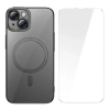 Baseus Glitter iPhone 14 6.1 Magsafe Silikon Kılıf + Tempered Ekran Koruyucu Set-(5775)