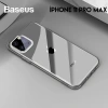 Baseus Simplicity Series iPhone 11 Pro Max 6.5 Kılıf Şeffaf Gel Silikon Kılıf-(5775)