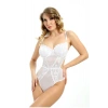 Beyaz Dantelli Bodysuit - 887b