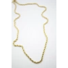 Burgu Zincir Kolye 60cm-4mm - Altın