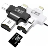 Card Reader 4in1 Type-C- İphone Lightning-Micro Usb Hafıza Kart Okuyucu-(5775)