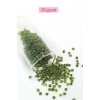 Dökme Cam Kum Boncuk (8/0) 3 mm - 20 Gram - Şeffaf Alacalı Yeşil - BNC171