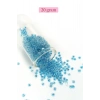Dökme Cam Kum Boncuk (8/0) 3 mm - 20 Gram - Şeffaf Gök Mavi - BNC173
