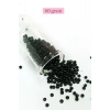 Dökme Cam Kum Boncuk (8/0) 3 mm - 60 Gram - Parlak Siyah - BNC211