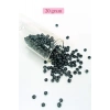 Dökme Cam Kum Boncuk Büyük Boy (6/0) 4 mm - 20 Gram - Siyah - BNC084