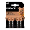 DURACELL LR6/MN1500 AA 1.5V ALKALİN KALEM PİL (4LÜ) PAKET FİYAT (4767)