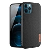 Dux Ducis Fino Serisi iPhone 12 Pro Max Kılıf Premium Dokuma Silikon Kılıf-(5775)