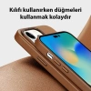 Dux Ducis Grit Series iPhone 14 Pro Max 6.7inç Premium MagSafe Uyumlu Kılıf-(5775)