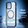 Dux Ducis iPhone 15 Pro Max Aimo Series MagSafe Premium Buzlu Sert PC-TPU Kılıf-(5775)
