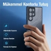 Dux Ducis Samsung S22 Ultra Aimo Series Premium Buzlu Sert PC-TPU Kılıf-(5775)