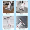 EZERE Çok Amaçlı Mini tezgah üstü Paspas Mini Mop + 2 Yedek Uç-(5775)
