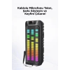 Gts-1852 Taşınabilir Rgb Ledli Bluetooth Hoparlör Usb-tf Siyah