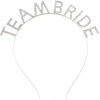 Gümüş Kaplama Kristal Taşlı Team Bride Taç 16x17 Cm