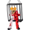 Hareketli Sesli Sensörlü Mahkum Joker İskelet Dekorasyon 22x27 Cm