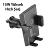 Hoco HW21 Klima Havalandırma Bölmesi Wireless Kablosuz Şarj Araç Telefon Tutucu-(5775)