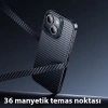 Hoco iPhone 15 Plus AS7 Kevlar Kılıf Manyetik Magsafeli Telefon Kılıfı-(5775)