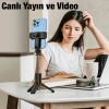 HOCO K17 Bluetooth Uzaktan Kontrol Selfie Çubuğu Tripod Mini Canlı Yayın Standı-(5775)