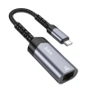 Hoco UA26 Type-c OTG RJ45 İnternet Adaptörü Dönüştürücü 100 Mbps-(5775)