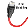 HOCO X21 Plus PD 20W Type-C to iPhone Lightning Silikon Hızlı Şarj ve Data Kablosu-(5775)