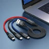 HOCO X76 3in1 Type-C + iPhone Lightning + Micro USB 2A Şarj Kablosu-(5775)