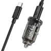 HOCO Z53 Sight Single PD30W Type-C Girişli Araç Çakmaklık Hızlı Şarj Aleti + Type-C to Type-C Kablo-(5775)