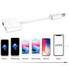 İPhone-3.5mm Kulaklık Ve Şarj Dönüştürücü Başlık Adaptör Kablo-(5775)