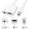 İPhone-3.5mm Kulaklık Ve Şarj Dönüştürücü Başlık Adaptör Kablo-(5775)