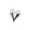 Kalp Broş - Gümüş