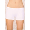 Likralı Süprem Bayan Boxer Short Beyaz 2100B