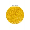 Sarı Renk 4 mm Yaklaşık 220 adet/20 gram Cam Boncuk Oya Yazma Bileklik ve Kolye