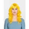 Sarı Renk Uzun Dalgalı Parti Peruğu