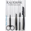Turk Kirpik Kaş Bakım Kiti Titanyum Çelik Solingen