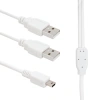 USB 2 X ERKEK - MİNİ USB 5 PİN (2.0V) 1.5 METRE KABLO (4767)