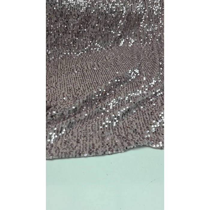 Pudra Kumaş Üzerine Pudra Pul Payet İthal Kadife