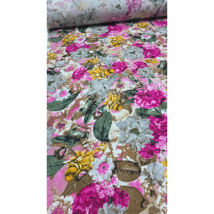 ALMİNA PEMBE Dar En Viskon