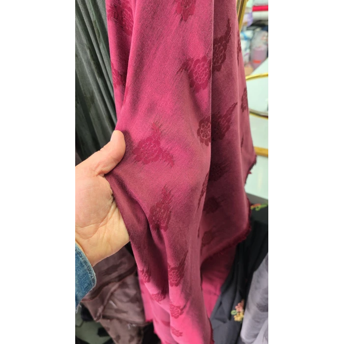 DESENLİ İPEK CUPROLAR Mimoza Desen