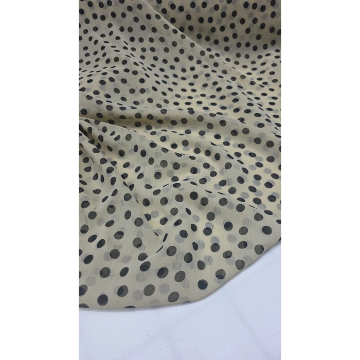 YORYU ŞİFON Puantiye Desen