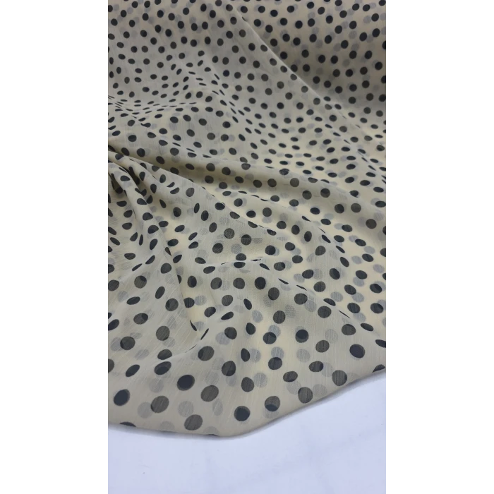 YORYU ŞİFON Puantiye Desen